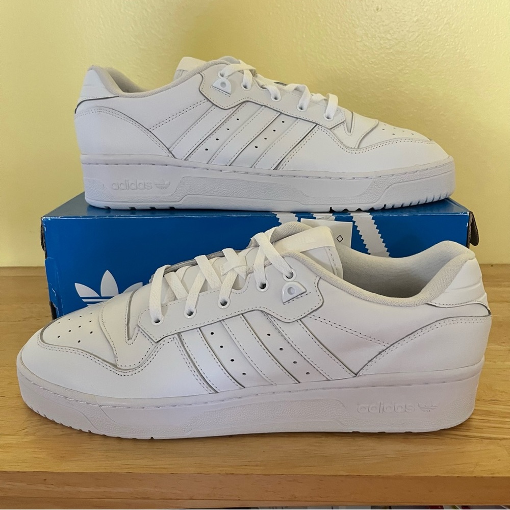 NEW Size 14 - adidas Rivalry Low Cloud White - EF8729